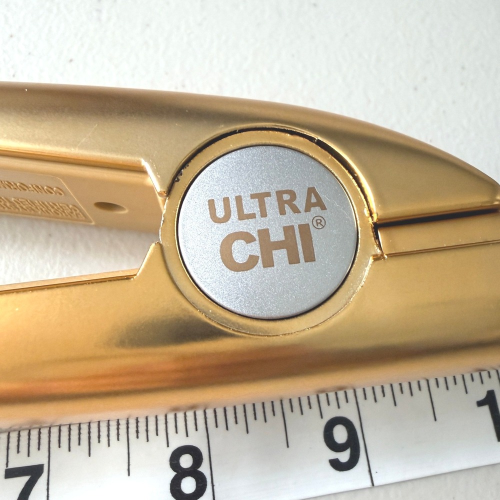 Ultra CHI Hair Straightener Flat Iron 1" Gold